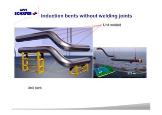 Unit bent
Unit welded
Induction bents without welding joints
 