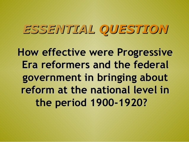 Progressive era essays