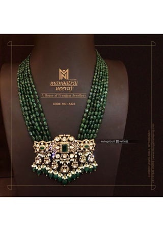 Beads Haram with Beautiful Diamond Locket