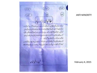 February 4, 2015
ANTI MINORITY
 