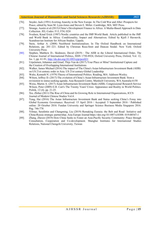 American Journal of Humanities and Social Sciences Research (AJHSSR) 2022
A J H S S R J o u r n a l P a g e | 15
[76]. Sny...