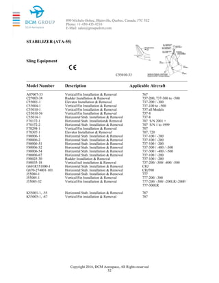 DCM Aerospace - Tooling & GSE Catalogue 2016 | PDF