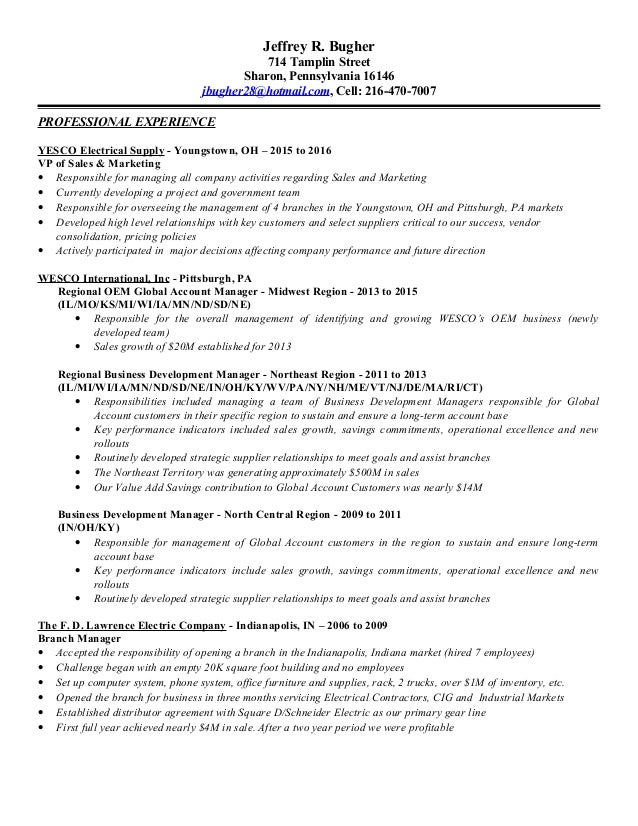 Jeff Bugher Resume 2016 Final 3