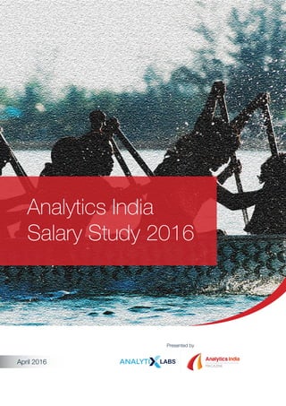 Analytics India
Salary Study 2016
April 2016
Presented by
 