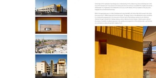 At the heart of the masterplanning strategy was an understanding of the underpinning scale and development of the 
area which had been lost in the seventies. By reversing the trend and working to re-establish the neighbourhoods and 
streestscapes. Our regeneration has enabled the community to both develop with new residents to the area and to 
integrate new and existing harmoniously. 
Within the regenerated area a number of developments were identified, with Hulme High Street central to the whole 
and comprising 211 different apartments and townhouses. The design of each of the development plots contributed 
to a contemporary appearance for this new sector of Hulme. Each of the buildings maintains its own distinctive 
character through individual form thereby creating a strong identity and sense of place. Collective place-making is 
the product of carefully considered responses to the qualities and juxtapositions of the individual sites , and how they 
can contribute to a clearly recognisable neighbourhood. 
 