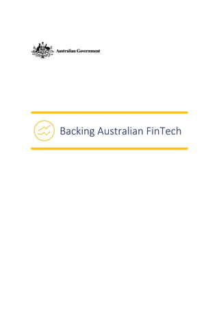 Backing Australian FinTech
 