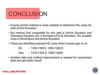 Well Log Interpretation and Petrophysical Analisis in [Autosaved] | PPTX