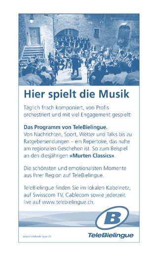 programme Murten Classics 2014 (traduction M. Bellot pp. 25-125)
