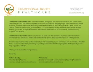 TRH acu nonprofit donation letter PDF