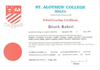 School Leaving  Certificate