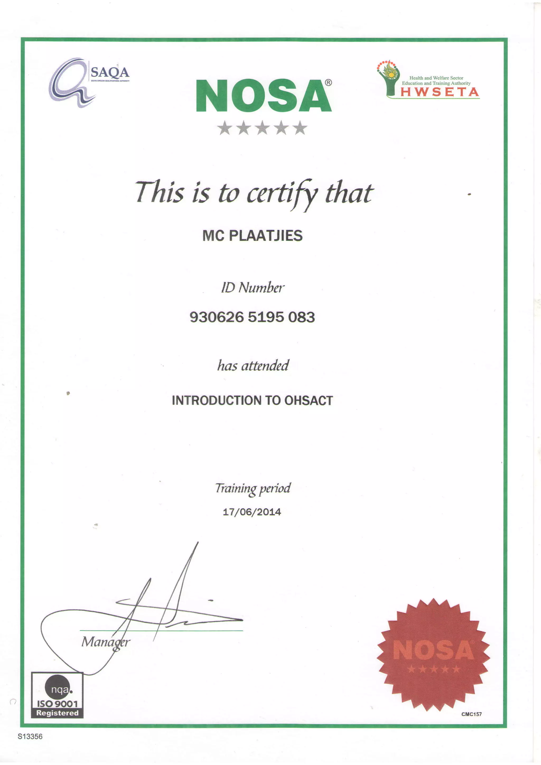 Cosca Certificate.pdf Certificates.PDF