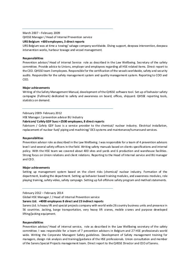 setting up resume