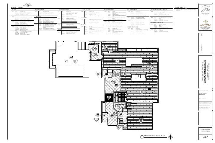 Lawton Residence Finish Floor Plan