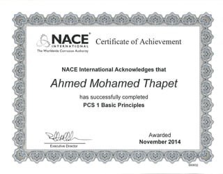NACE PCS 1