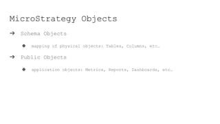 Microstrategy for Data Engineers | PDF
