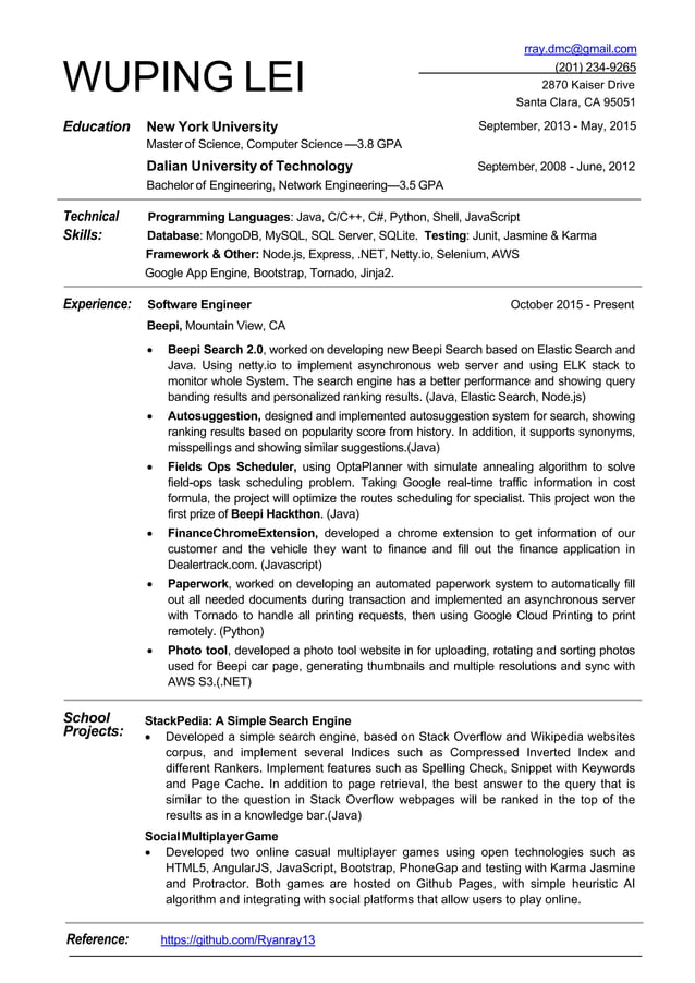 Resume PDF resume-pdf