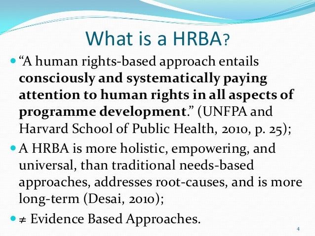 what is meant by a rights-based approach to health
