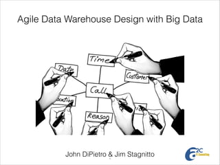 Agile Data Warehouse Design with Big Data

John DiPietro & Jim Stagnitto
!1

 
