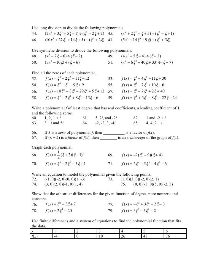 Study Guide Polynomials And Exponents - yagoodsite