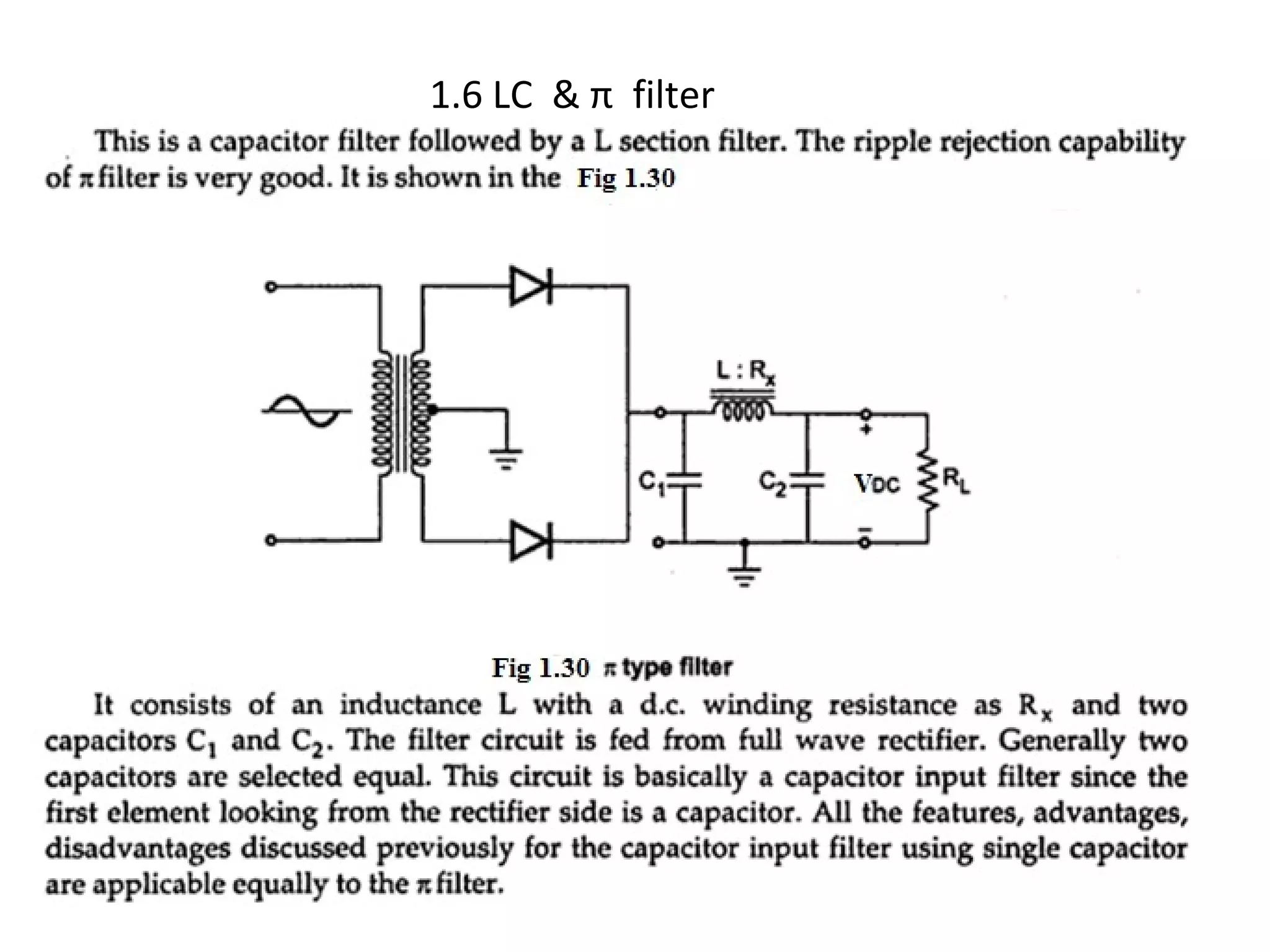 1.6 LC & π filter
 