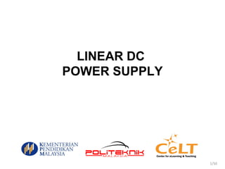 LINEAR DC
POWER SUPPLY
1/50
 