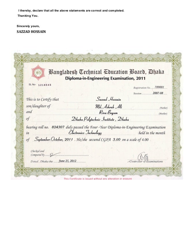 resume of sazzad hossain 4 638