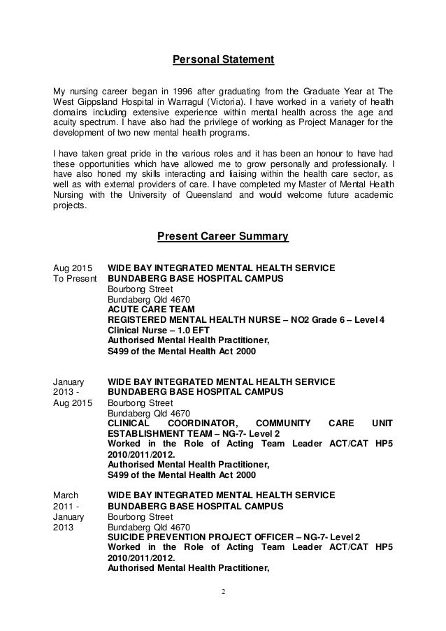 health care assistant personal statement