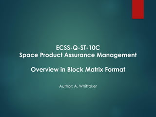 ECSS-Q-ST-10C Supplier vs PA Manager Responsibilities_formatted | PDF ...