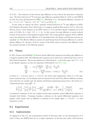 ½ ¾ À ÈÌ Ê º Ê Ä¹ËÈ ËÈÁÆ Á ÍËÁÇÆ
Ó ½ Ì»º Ì Ö Ù
Ø ÓÒ Ó Ø Ð 
ØÖÓÒ ×Ô Ò Ù× ÓÒ Ò ØÙÖÒ Ö Ù
 Ø ×Ô Ò¹Ð ØØ 
 Ö Ð Ü Ø ÓÒ
Ø Ñ º Ì Ö 
Ø Ø 
Ø ÓÒ Ó 19
Ö Ð¹×Ô 
 ×Ô Ò Ù× ÓÒ Ø Ö ÒØ Ð × Ó ∼ Ì»Ñ Û Ø ÅÊ Å
Ò 2 × Ò ÑÓÒ×ØÖ Ø Ò ¾¼¼ ½ ℄º Ö Ö Ø Ø Ðº Ø ÖÑ Ò Ù× ÓÒ 
ÓÒ×Ø ÒØ× Ó
Dd = 11 ± 11 · 10−12
Ò DZ = 6.2 · 10−12

Ñ2
»× Ò 2 ½ ℄º
ÁÒ Ø × ×ØÙ Ý Û Ò ÐÝÞ Ø Ö 
Ø¸ ×Ô Ø ÐÐÝ Ö ×ÓÐÚ Ø 
Ø ÓÒ Ó 19
×Ô Ò Ù× ÓÒ Ò ÃÈ 6
Û Ø Å Ò Ø 
 Ê ×ÓÒ Ò
 ÓÖ
 Å 
ÖÓ×
ÓÔÝ Ø Ñ Ò Ø 
 Ö ÒØ Ð ÖÓÙÒ ½ Ì»Ñº Ë Ò
 Ø
× ÓÖØ ×Ø ØÓÑ ØÓ ØÓÑ ×Ø Ò
 Ò Ø ÃÈ 6 Ð ØØ 
 × ½º Ò ÙÓÖ ÔÓÐ Ö 
ÓÙÔÐ Ò × Ö Ò Ø
ÓÖ Ö Ó ½¼ ÀÞ¸ Bd ≈ ¾ÑÌ¸ ▽B · a << Bdº ÁÒ Ø × 
ÓÒØ ÜØ Ø ×Ô Ò Ù× ÓÒ × Ñ Ö ÐÝ Ö Ù

 Ù× Ó Ø ÔÖ × Ò
 Ó Ø Ö ÒØ Ñ Ò Ø 
 Ð º Ì ×ØÖÓÒ Ö ÒØ Ñ Ò Ø 
 Ð Ò ÅÊ Å

 Ù× × Ø Ö Ð Ü Ø ÓÒ Ò Ø Ù× ÓÒ ØÓ ÒØ ÖÐ Ò × Ò
 Ø ÔÓÐ Ö Ò Ñ Ò Ö × ÖÚÓ Ö Ö

ÓÙÔÐ ½ ℄º Ì 
Ø Ú Ù× ÓÒ 
ÓÒ× ×Ø× Ó 
ÓÒØÖ ÙØ ÓÒ× ÖÓÑ Ø Ñ Ò Ù× ÓÒ DZ Ò Ø
ÔÓÐ Ö Ù× ÓÒ Ddº 
 Ù× Ó Ø 

 Ò ØÙÖ Ó Ø ÃÈ 6 Ð ØØ 
 ×ØÖÙ
ØÙÖ ÓØ Ù× ÓÒ Ø ÖÑ×
Ö ××ÙÑ ×ÓØÖÓÔ 
 Ò Ø ÓÐÐÓÛ Ò Ò ÐÝ× ×º
º¾ Ì ÓÖÝ
ÁÒ ½ ¸ Ò 
 Ò Ê Ð ½ ¼℄ Ú × Ô ÖØ Ð Ö ÒØ Ð ÕÙ Ø ÓÒ× ×
Ö Ò ×Ô Ò Ù× ÓÒ Ò
Ñ Ò Ø 
 Ö ÒØ Ð º Ì ÓÐÐÓÛ Ò Ö×Ø ÕÙ Ø ÓÒ 
 Ò Ö Ú Ý ×Ù ×Ø ØÙØ Ò ÙÖ ³× Ð Û Ò
Ø Ö Ñ Ò ÕÙ Ø ÓÒº Ì × 
ÓÒ ÕÙ Ø ÓÒ Ý ×Ù ×Ø ØÙØ Ò B = µ0H Ò Ö ×Ô 
 Ò ▽2
A = △A
Ò Ø ÔÓÐ Ö ÕÙ Ø ÓÒ¸ × Ð×Ó Ø ÕÙ Ø ÓÒ× Ó Ö Ö Ø Ø Ðº ½ ¸ ½ ½℄
∂βZ
∂t
= D▽
▽(BβZ)
B
−
▽B
B
βd −
β0 − βZ
T1
∂βd
∂t
= Dd△βd +
D▽B
B2
d
(▽(BβZ ) − (▽B)βd) −
β0 − βd
T1d
, ´ º½µ
Ò Û 
 βZ = 1/(kB TZ) Ò βd = 1/(kBTd)¸ Ø ÒÚ Ö× ×Ô Ò Ø ÑÔ Ö ØÙÖ ¸ Û Ö T1 × Ø ×Ô Ò¹
Ð ØØ 
 Ö Ð Ü Ø ÓÒ Ø Ñ ¸ T1d Ø ÔÓÐ Ö Ö × ÖÚÓ Ö Ö Ð Ü Ø ÓÒ Ø Ñ Ò D Ø 
Ø Ú Ù× ÓÒ 
ÓÒ×Ø ÒØ
´ÒÓØ Ø Ø Ö Û 
ÓÒ× Ö ÓÒÐÝ Ø ÔÓÐ Ö Ò Ñ Ò ÓÑ Ò Ø Ò ÒØ Ö 
Ø ÓÒ×µº Ê ¹ÛÖ ØØ Ò Ò
½¹ Ñ Ò× ÓÒ Ð ÓÖÑ¸ Ù× Ò dB2
dz2 = 0
d
dt
βZ
βd
=
D
Dd
d2
dz2
βZ
βd
+ D
dB
dz
1
B
(2dβZ
dz
− dβd
dz
)
1
B2
d
(dB
dz
(βZ − βd) + B dβd
dz
)
+
β0−βZ
T1
β0−βd
T1d
. ´ º¾µ
ÒÙÑ Ö 
 Ð Ú ÐÙ Ø ÓÒ Ó Ø ØÛÓ 
ÓÙÔÐ × 
ÓÒ ¹ÓÖ Ö Ô Ö ÓÐ 
 Ô ÖØ Ð Ö ÒØ Ð ÕÙ Ø ÓÒ× ×
Ó Ø Ò Û Ø Å ØÐ º Æ ÙÑ ÒÒ ÓÙÒ ÖÝ 
ÓÒ Ø ÓÒ× ØÓ Ø Ô ÖØ Ð Ö ÒØ Ð ÕÙ Ø ÓÒ× Û Ö
ÔÔÐ ¸ Û 
 Ñ Ò× Ø Ø ÒÓ Ù× ÓÒ × ××ÙÑ Ø Ø × ÑÔÐ ×¸ i.e. ∂2
u/∂z2
= 0¸ ×Ð
×ÝÑÑ ØÖÝ × Ù× º
º¿ ÜÔ Ö Ñ ÒØ Ð
º¿º½ ÁÑÔÐ Ñ ÒØ Ø ÓÒ
× ×ÔÐ Ý Ò º º½¸ Ø ÜÔ Ö Ñ ÒØ Ð Ñ Ø Ó Ó Ø 
Ø ÓÒ Ö Ð × ÓÒ Ø Ø ÖÑ Ò Ø ÓÒ Ó D
´ Ò T1µ ÖÓÑ ØÛÓ ÅÊ Å Ø × Ø× Ò × Ò Ð ÜÔ Ö Ñ ÒØº ÁÒ Ø Ö×Ø Ô ÖØ Ø Ö ÙÐÐ ÒÚ Ö× ÓÒ
 