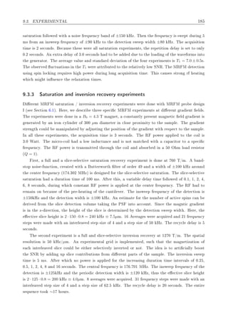 º¿º È ÊÁÅ ÆÌ Ä ½
× ØÙÖ Ø ÓÒ ÓÐÐÓÛ Û Ø ÒÓ × Ö ÕÙ Ò
Ý Ò Ó ±½ ¼ ÀÞº Ì Ò Ø Ö ÕÙ Ò
Ý × ×Û ÔØ ÙÖ Ò
Ñ× ÖÓÑ Ò Ò×Û Ô Ö ÕÙ Ò
Ý Ó ± ¼ ÀÞ ØÓ Ø Ø 
Ø ÓÒ ×Û Ô Û Ø ± ¼ ÀÞº Ì 
ÕÙ × Ø ÓÒ
Ø Ñ × ¾ × 
ÓÒ ×º 
 Ù× Ø × Û Ö ÐÐ × ØÙÖ Ø ÓÒ ÜÔ Ö Ñ ÒØ×¸ Ø Ö Ô Ø Ø ÓÒ Ð Ý × × Ø ØÓ ÓÒÐÝ
¼º¾ × 
ÓÒ ×º Ò ÜØÖ Ð Ý Ó ¿º¼ × 
ÓÒ × ØÓ Ù ØÓ Ø ÐÓ Ò Ó Ø Û Ú ÓÖÑ× ÒØÓ
Ø Ò Ö ØÓÖº Ì Ú Ö Ú ÐÙ Ò ×Ø Ò Ö Ú Ø ÓÒ Ó Ø ÓÙÖ ÜÔ Ö Ñ ÒØ× × T1 = 7.0 ± 0.5×º
Ì Ó × ÖÚ Ù
ØÙ Ø ÓÒ× Ò Ø T1 Û Ö ØØÖ ÙØ ØÓ Ø Ö Ð Ø Ú ÐÝ ÐÓÛ ËÆÊº Ì ÅÊ Å Ø 
Ø ÓÒ
Ù× Ò ×Ô Ò ÐÓ
 Ò Ö ÕÙ Ö × ÔÓÛ Ö ÙÖ Ò ÐÓÒ 
ÕÙ × Ø ÓÒ Ø Ñ º Ì × 
 Ù× × ×ØÖÓÒ Ö Ø Ò
Û 
 Ñ Ø Ò Ù Ò
 Ø Ö Ð Ü Ø ÓÒ Ø Ñ ×º
º¿º¿ Ë ØÙÖ Ø ÓÒ Ò ÒÚ Ö× ÓÒ Ö 
ÓÚ ÖÝ ÜÔ Ö Ñ ÒØ×
Ö ÒØ ÅÊ Å × ØÙÖ Ø ÓÒ » ÒÚ Ö× ÓÒ Ö 
ÓÚ ÖÝ ÜÔ Ö Ñ ÒØ× Û Ö ÓÒ Û Ø ÅÊ Å ÔÖÓ × Ò
Á ´× Ë 
Ø ÓÒ º½µº À Ö ¸ Û ×
Ö Ø Ö ×Ô 
 
 ÅÊ Å ÜÔ Ö Ñ ÒØ× Ø Ö ÒØ Ö ÒØ Ð ×º
Ì ÜÔ Ö Ñ ÒØ× Û Ö ÓÒ Ò B0 = 4.3 Ì Ñ Ò Ø¸ 
ÓÒ×Ø ÒØÐÝ ÔÖ × ÒØ Ñ Ò Ø 
 Ð Ö ÒØ ×
Ò Ö Ø Ý Ò ÖÓÒ 
ÝÐ Ò Ö Ó ¿¼¼ µÑ Ñ Ø Ö Ò 
ÐÓ× ÔÖÓÜ Ñ ØÝ ØÓ Ø × ÑÔÐ º Ì Ö ÒØ
×ØÖ Ò Ø 
ÓÙÐ Ñ Ò ÔÙÐ Ø Ý Ù×Ø Ò Ø ÔÓ× Ø ÓÒ Ó Ø Ö ÒØ Û Ø Ö ×Ô 
Ø ØÓ Ø × ÑÔÐ º
ÁÒ ÐÐ Ø × ÜÔ Ö Ñ ÒØ×¸ Ø 
ÕÙ × Ø ÓÒ Ø Ñ × ¿ × 
ÓÒ ×º Ì Ê ÔÓÛ Ö ÔÔÐ ØÓ Ø 
Ó Ð ×
¿º¼ Ï ØØº Ì Ñ 
ÖÓ¹
Ó Ð ÐÓÛ Ò Ù
Ø Ò
 Ò × ÒÓØ Ñ Ø
 Û Ø 
 Ô 
 ØÓÖ ØÓ ×Ô 
 
Ö ÕÙ Ò
Ýº Ì Ê ÔÓÛ Ö × ØÖ Ò×Ñ ØØ Ø ÖÓÙ Ø 
Ó Ð Ò ×ÓÖ Ò ¼ Ç Ñ ÐÓ Ö × ×ØÓÖ
´Q = 1µº
Ö×Ø¸ ÙÐÐ Ò ×Ð 
 ¹× Ð 
Ø Ú × ØÙÖ Ø ÓÒ Ö 
ÓÚ ÖÝ ÜÔ Ö Ñ ÒØ × ÓÒ Ø ¼ Ì»Ñº Ò ¹
×ØÓÔ ÒÓ × ¹ ÙÒ
Ø ÓÒ¸ 
Ö Ø Û Ø ÙØØ ÖÛÓÖØ ÐØ Ö Ó ÓÖ Ö Ò Û Ø Ó ±½¼¼ ÀÞ ÖÓÙÒ
Ø 
 ÒØ Ö Ö ÕÙ Ò
Ý ´½ º¿¼¾ ÅÀÞµ × × Ò ÓÖ Ø ×Ð 
 ¹× Ð 
Ø Ú × ØÙÖ Ø ÓÒº Ì ×Ð 
 ¹× Ð 
Ø Ú
× ØÙÖ Ø ÓÒ ÙÖ Ø ÓÒ Ø Ñ Ó ½¼¼ Ñ×º Ø Ö Ø ×¸ Ú Ö Ð Ð Ý Ø Ñ ÓÐÐÓÛ Ó ¼º½¸ ½¸ ¾¸ ¸
¸ × 
ÓÒ ×¸ ÙÖ Ò Û 
 
ÓÒ×Ø ÒØ Ê ÔÓÛ Ö × ÔÔÐ Ø Ø 
 ÒØ Ö Ö ÕÙ Ò
Ýº Ì Ê ØÓ
Ö Ñ Ò ÓÒ 
 Ù× Ó Ø ÔÖ ¹ Ø Ò Ó Ø 
 ÒØ Ð Ú Öº Ì Ò×Û Ô Ö ÕÙ Ò
Ý Ó Ø Ø 
Ø ÓÒ ×
±½ ¼ ÀÞ Ò Ø Ø 
Ø ÓÒ Û Ø × ±½¼¼ ÀÞº Ò ×Ø Ñ Ø ÓÖ Ø ÒÙÑ Ö Ó 
Ø Ú ×Ô Ò× 
 Ò
Ö Ú ÖÓÑ Ø ×Ð 
 Ø 
Ø ÓÒ ÚÓÐÙÑ Ø Ò Ø ÈË ÒØÓ 

ÓÙÒØº Ë Ò
 Ø Ñ ÒØ 
 Ö ÒØ
× Ò Ø Þ¹ Ö 
Ø ÓÒ¸ Ø Ø Ó Ø ×Ð 
 × Ø ÖÑ Ò Ý Ø Ø 
Ø ÓÒ ×Û Ô Û Ø º À Ö ¸ Ø

Ø Ú ×Ð 
 Ø × 2 · 150 · 0.8 = 240 ÀÞ ≡ 7.5µÑº ½ Ú Ö × Û Ö 
ÕÙ Ö Ò ¾½ Ö ÕÙ Ò
Ý
×Ø Ô× Û Ö Ñ Û Ø Ò ÒØ ÖÐ Ú ×Ø Ô × Þ Ó Ò ×Ø Ô × Þ Ó ¼ ÀÞº Ì Ö 
Ý
Ð Ð Ý ×
× 
ÓÒ ×º
Ì × 
ÓÒ ÜÔ Ö Ñ ÒØ × ÙÐÐ Ò ×Ð 
 ¹× Ð 
Ø Ú ÒÚ Ö× ÓÒ Ö 
ÓÚ ÖÝ Ø ½¾ ¼ Ì»Ñº Ì ×Ô Ø Ð
Ö ×ÓÐÙØ ÓÒ × ¼ ÀÞ»µÑº Ò ÜÔ Ö Ñ ÒØ Ð Ö × ÑÔÐ Ñ ÒØ ¸ ×Ù
 Ø Ø Ø Ñ Ò Ø Þ Ø ÓÒ Ó

 ÒØ ÖÐ Ú ×Ð 
 
ÓÙÐ Ø Ö × Ð 
Ø Ú ÐÝ ÒÚ ÖØ ÓÖ ÒÓØº Ì × ØÓ ÖØ 
 ÐÐÝ ÓÓ×Ø
Ø ËÆÊ Ý Ò ÙÔ ×Ð 
 
ÓÒØÖ ÙØ ÓÒ× ÖÓÑ Ö ÒØ Ô ÖØ× Ó Ø × ÑÔÐ º Ì ÒÚ Ö× ÓÒ ×Û Ô
Ø Ñ × Ñ×º Ø Ö Û 
 ÒÓ ÔÓÛ Ö × ÔÔÐ ÓÖ Ø Ò
Ö × Ò ÙÖ Ø ÓÒ Ø Ñ ÒØ ÖÚ Ð× Ó ¼º¾ ¸
¼º ¸ ½¸ ¾¸ ¸ Ò ½ × 
ÓÒ ×º Ì 
 ÒØÖ Ð Ö ÕÙ Ò
Ý × ½ º ¼½ ÅÀÞº Ì Ò×Û Ô Ö ÕÙ Ò
Ý Ó Ø
Ø 
Ø ÓÒ × ±½¾ ÀÞ Ò Ø Ô Ö Ó 
 Ø 
Ø ÓÒ Û Ø × ±½¾¼ ÀÞ¸ Ø Ù× Ø 
Ø Ú ×Ð 
 Ø
× 2 · 125 · 0.8 = 200 ÀÞ ≡ 4.0µÑº Ú Ö × Û Ö 
ÕÙ Ö º ¿½ Ö ÕÙ Ò
Ý ×Ø Ô× Û Ö Ñ Û Ø Ò
ÒØ ÖÐ Ú ×Ø Ô × Þ Ó Ò ×Ø Ô × Þ Ó ¾º ÀÞº Ì Ö 
Ý
Ð Ð Ý × ¾¼ × 
ÓÒ ×º Ì ÒØ Ö
× ÕÙ Ò
 ØÓÓ ∼½ ÓÙÖ×º
 