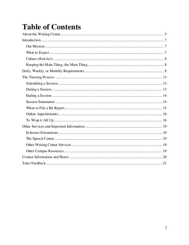 eng 421 the carol jones writing center training manual