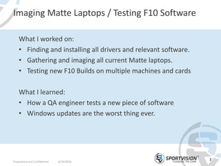 qa intern powerpoint | PPT