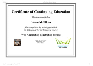 JellosoCertificateOfContinuingEducation_WebApplicationPenetrationTesting