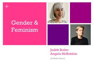 Judith Butler Angela McRobbie A2 Media Theory Gender & Feminism 