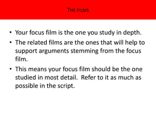 A2 film small scale research project | PPTX
