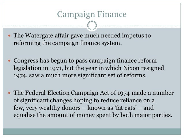Campaign finance essay act