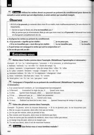 A2 ~ les exercices de grammaire, avec corrigés