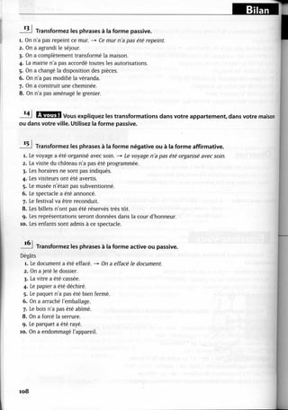 A2 ~ les exercices de grammaire, avec corrigés