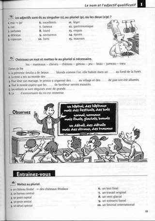A2 ~ les exercices de grammaire, avec corrigés
