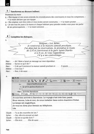 A2 ~ les exercices de grammaire, avec corrigés