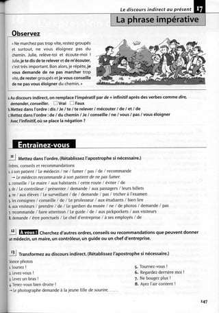 A2 ~ les exercices de grammaire, avec corrigés