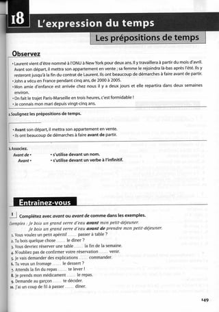 A2 ~ les exercices de grammaire, avec corrigés