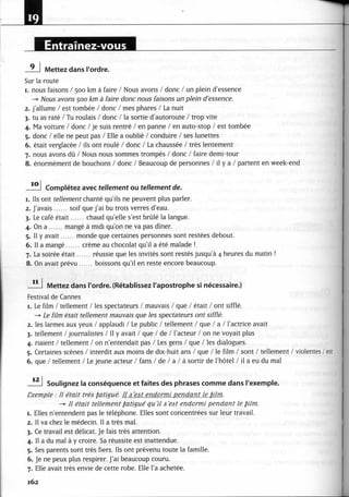 A2 ~ les exercices de grammaire, avec corrigés
