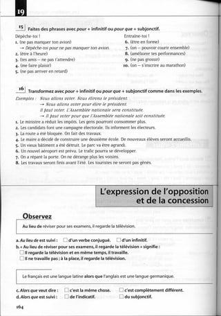 A2 ~ les exercices de grammaire, avec corrigés