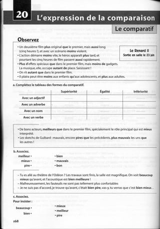 A2 ~ les exercices de grammaire, avec corrigés