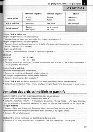 A2 ~ les exercices de grammaire, avec corrigés