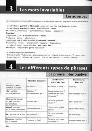 A2 ~ les exercices de grammaire, avec corrigés