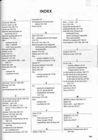 A2 ~ les exercices de grammaire, avec corrigés