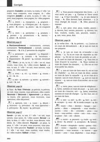 A2 ~ les exercices de grammaire, avec corrigés