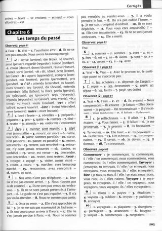 A2 ~ les exercices de grammaire, avec corrigés